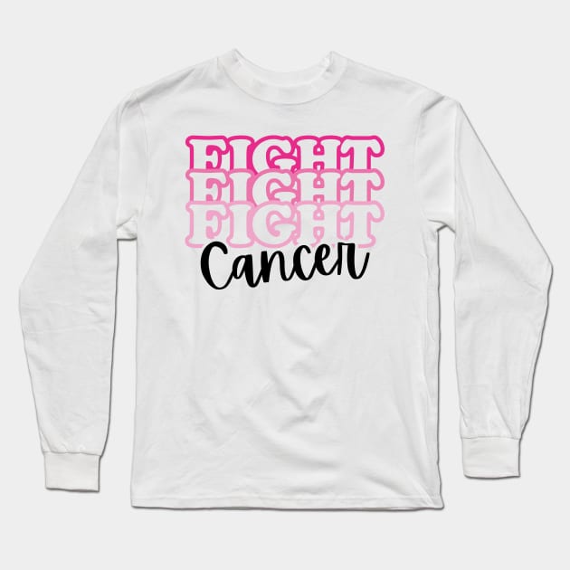 Fight Cancer Long Sleeve T-Shirt by ShortsandLemons